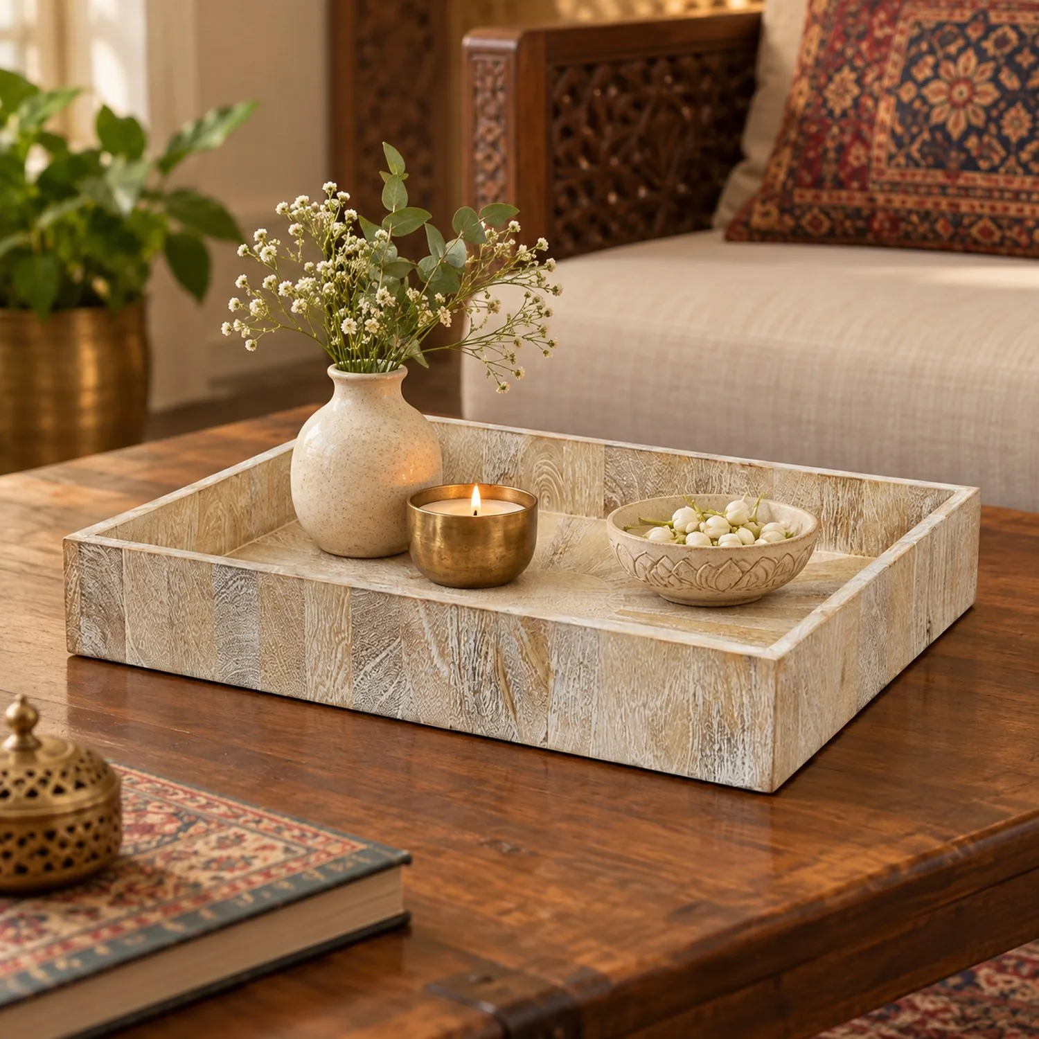 Driftwood Rectangular Tray